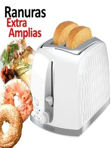 Black+ Decker Bread Or Bagels Toaster 7 Levels Wide Slots - White - View 1