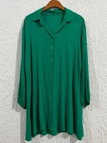 Women Blouses - 綠色 - 查看 1