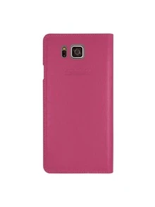 Funda Slim View Flip Cover Para Galaxy Alpha - Rosa - Ver 2