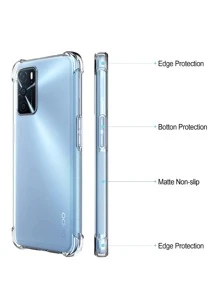 Protector Transparente Reforzado Uso Rudo Acrigel Compatible con Oppo A16 - transparente - Ver 2
