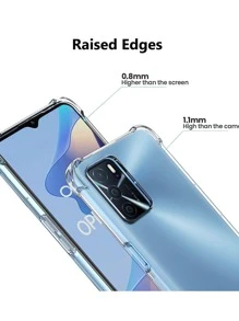 Protector Transparente Reforzado Uso Rudo Acrigel Compatible con Oppo A16 - transparente - Ver 3