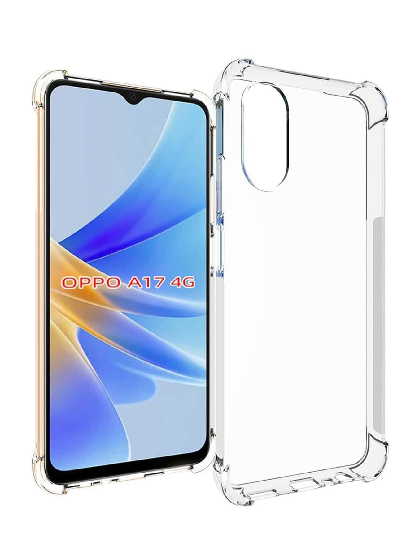 Protector Transparente Reforzado Uso Rudo Acrigel Compatible con Oppo A17 - transparente - Ver 1