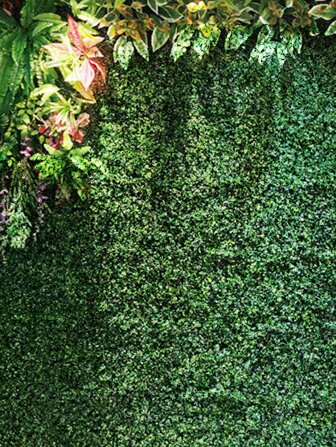 2pcs/set Pe Material Garden Artificial Plant Wall For Sunscreen And Outdoor Decoration, Suitable For Wedding Decoration And Artificial Turf