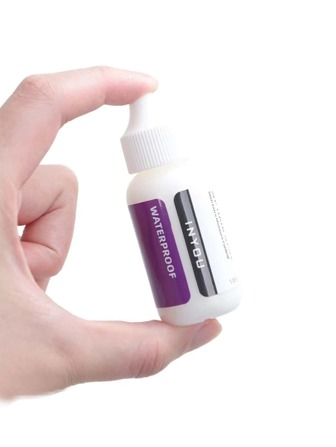 1.3盎司頭髮置換專用黏著劑,假髮黏著劑的無色粘合劑:額外濕度控制,適用於頭套、假髮、鬘毛系統的薄膜和蕾絲材質,輕度固定