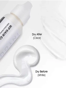 1.3盎司頭髮置換專用黏著劑,假髮黏著劑的無色粘合劑:額外濕度控制,適用於頭套、假髮、鬘毛系統的薄膜和蕾絲材質,輕度固定