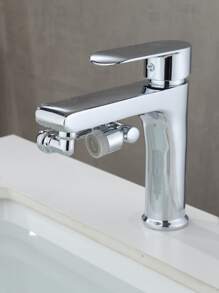Mechanical Arm Universal Rotatable Faucet Extender With Water Bubbler And Splash-proof Joint - Silver - View 8