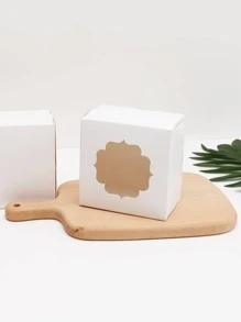 10 hộp đóng gói món tráng miệng ngày lễ tình nhân cho Macarons, kẹo, bánh quy, v.v. (Thiết kế cửa sổ trong suốt) - trắng - Xem 4