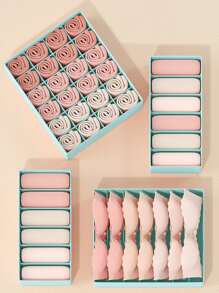 1 件装纯色内衣收纳盒，米色无纺布袜子收纳盒，衣柜内衣、胸罩、袜子、领带、丝巾收纳盒，衣柜收纳收纳盒万圣节装饰万圣节服装秋季装饰节日装饰 - 藍色 - 查看 2