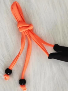 Contrast Piping Tie Side Bikini Set - Black - View 3