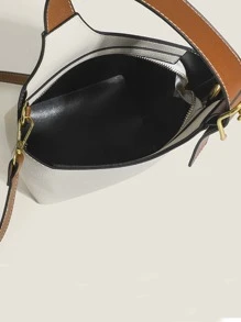 Đúng mốt Của phụ nữ Mini Túi Bucket , Linh hoạt Túi đeo chéo Có Áo Xử lý - trắng - Xem 5