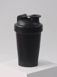 1pc 400ML Camping Shaker Bottle - Black - View 2