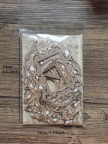 30入組/包復古鏤空鏡子邊框裝飾紙適用於剪貼簿和日誌 - 彩色 - 查看 5