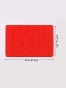 1pc  Pyramid Silicone Mat for Baking, Roasting and Cooking, Fat Reducing Sheet for Pan, Grilling and Oven, Multifunctional, Non Stick, Size 15x10 Inches