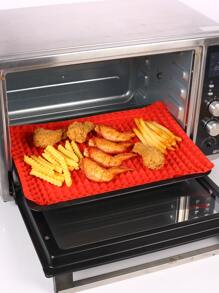1pc  Pyramid Silicone Mat for Baking, Roasting and Cooking, Fat Reducing Sheet for Pan, Grilling and Oven, Multifunctional, Non Stick, Size 15x10 Inches