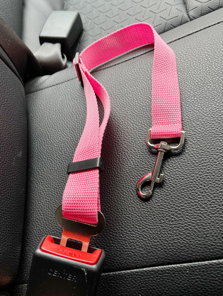 1入組車寵物牽引繩 - 粉色 - 查看 1