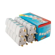 2入組/包英國標準三齒電源轉換插頭,白色,型號sz-005 - 白色 - 查看 8