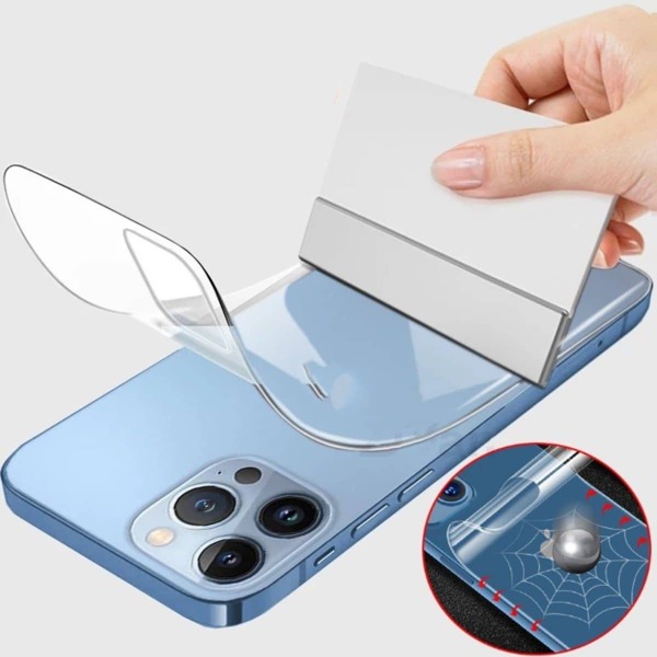 Pelicula traseira de 9D ceramica para a serie Apple iPhone 14 pro max plus 13 12 11 xs xr x 7 8