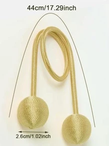 1 dây thắt lưng bóng xoắn vàng nhẹ - Vàng - Xem 5