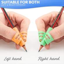 4入組兒童書寫鉛筆握把,兒童鉛筆握把,學校學用品,鉛筆握把,兒童用握筆和筆挺 - 彩色 - 查看 6