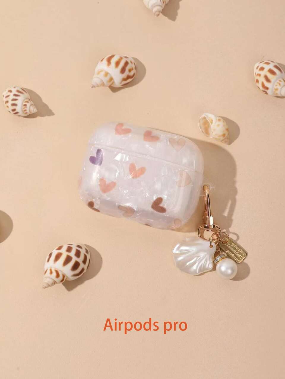 Heart Print Case Compatible With Airpods
