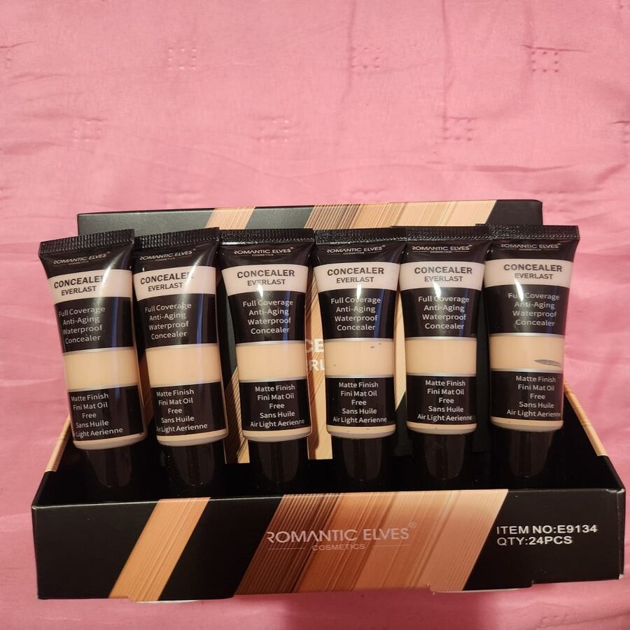 Caja 12 Piezas Maquillaje Liquido romantic Base Nude - Beis - Ver 1