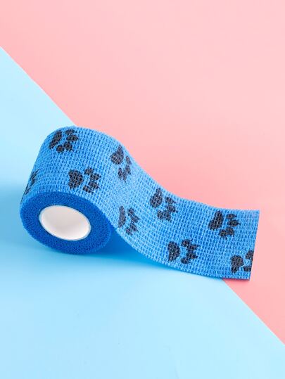 1 Roll Cartoon Colors Self-adhesive Pet Bandage For Dogs And Other Animals, Elastic And Dirt Resistant, Can Be Used On Feet, Ankles And Fingers