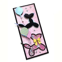 Balloon Dog Shaker Metal Cutting Dies Stencils For DIY Scrapbooking Decorative Embossing DIY Paper Cards 1pc - Silver - View 3