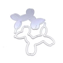 Balloon Dog Shaker Metal Cutting Dies Stencils For DIY Scrapbooking Decorative Embossing DIY Paper Cards 1pc - Silver - View 4