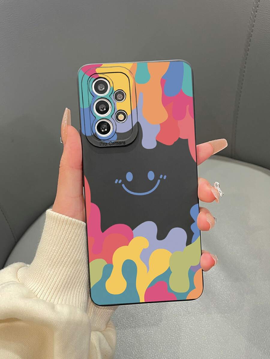 微笑圖案手機殼 - 彩色 - 查看 1