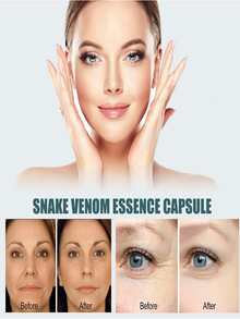 30入組蛇精華膠囊,抗衰緊縮保濕閃電面部精華 - 黃色 - 查看 6