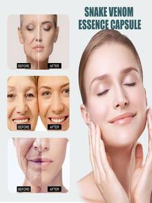 30入組蛇精華膠囊,抗衰緊縮保濕閃電面部精華 - 黃色 - 查看 5