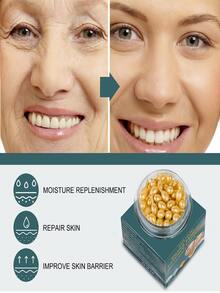 30入組蛇精華膠囊,抗衰緊縮保濕閃電面部精華 - 黃色 - 查看 8