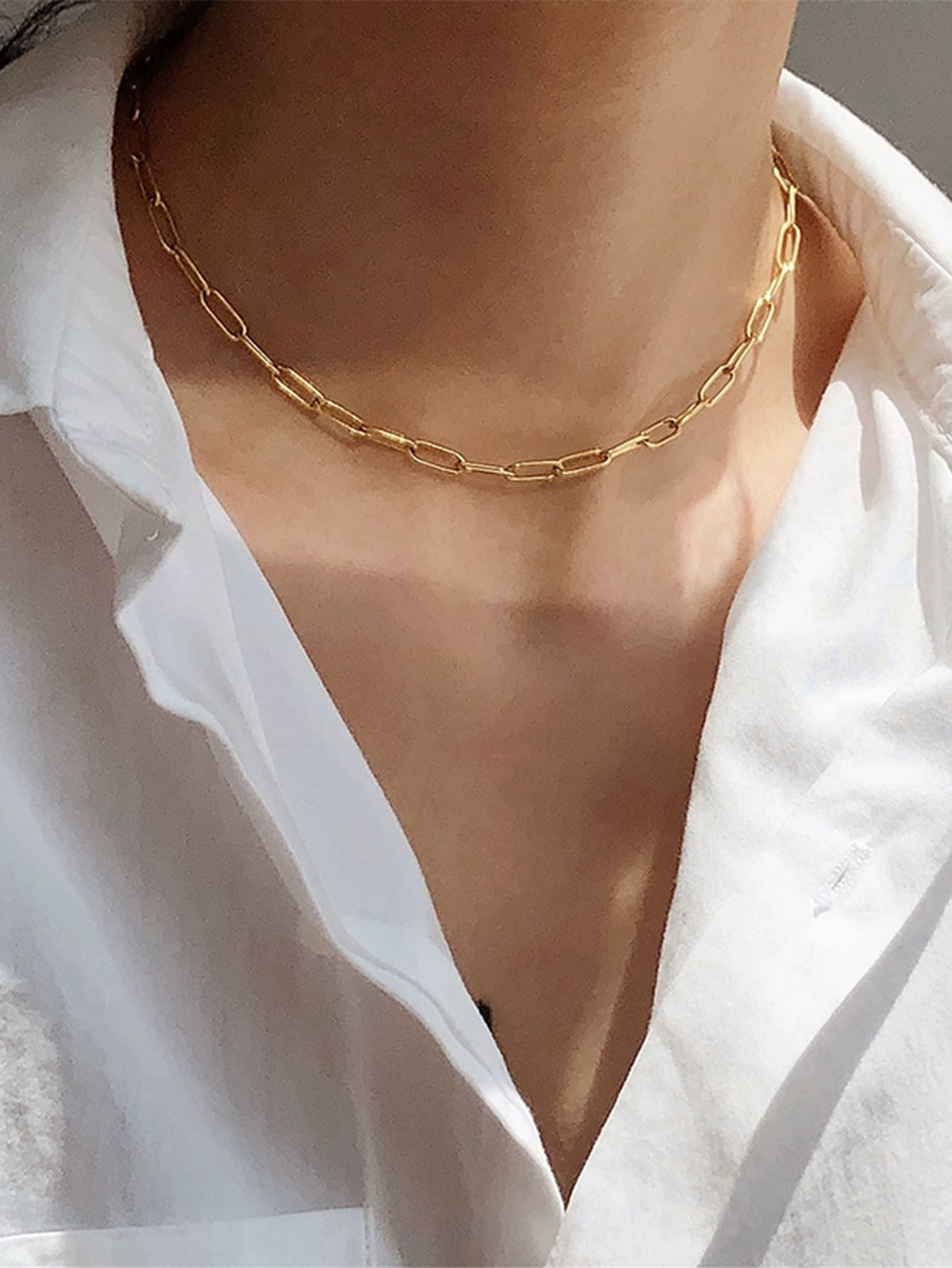 Nooxian 1 Thời trang Cắt dán Dày Vòng cổ dây