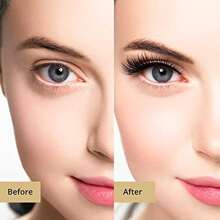 Magnetic Lashes With Eyeliner And Applicator, 5 Pairs Magnetic Eyelashes Natural Look Set, Reusable Lashes No Glue Needed - Black - View 3