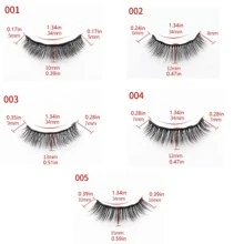 Magnetic Lashes With Eyeliner And Applicator, 5 Pairs Magnetic Eyelashes Natural Look Set, Reusable Lashes No Glue Needed - Black - View 9