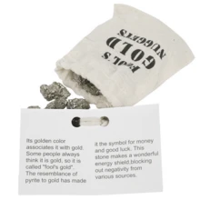 Decoración natural hierro pequeño bruto piedra , reunión piedra para botella de deseos - Albaricoque - Ver 3