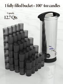 Electric Wax Melter for Candle Making, Large Melting Pot with Temperature Control and Pour Spout, Ideal for Small-Scale Commercial or Home Use - 銀色 - 查看 1