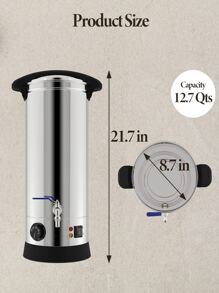 Electric Wax Melter for Candle Making, Large Melting Pot with Temperature Control and Pour Spout, Ideal for Small-Scale Commercial or Home Use - 銀色 - 查看 2