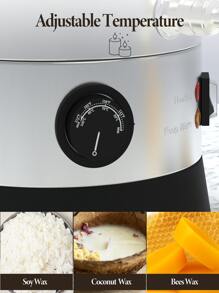 Electric Wax Melter for Candle Making, Large Melting Pot with Temperature Control and Pour Spout, Ideal for Small-Scale Commercial or Home Use - 銀色 - 查看 3