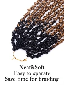 1 gói Niềm đam mê Xoắn Quả bom Xoắn Móc sự thêu Bím tóc Nối tóc Móc sự thêu Tóc Đối với phụ nữ - Nhiều màu - Xem 6