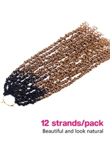 1 gói Niềm đam mê Xoắn Quả bom Xoắn Móc sự thêu Bím tóc Nối tóc Móc sự thêu Tóc Đối với phụ nữ - Nhiều màu - Xem 5