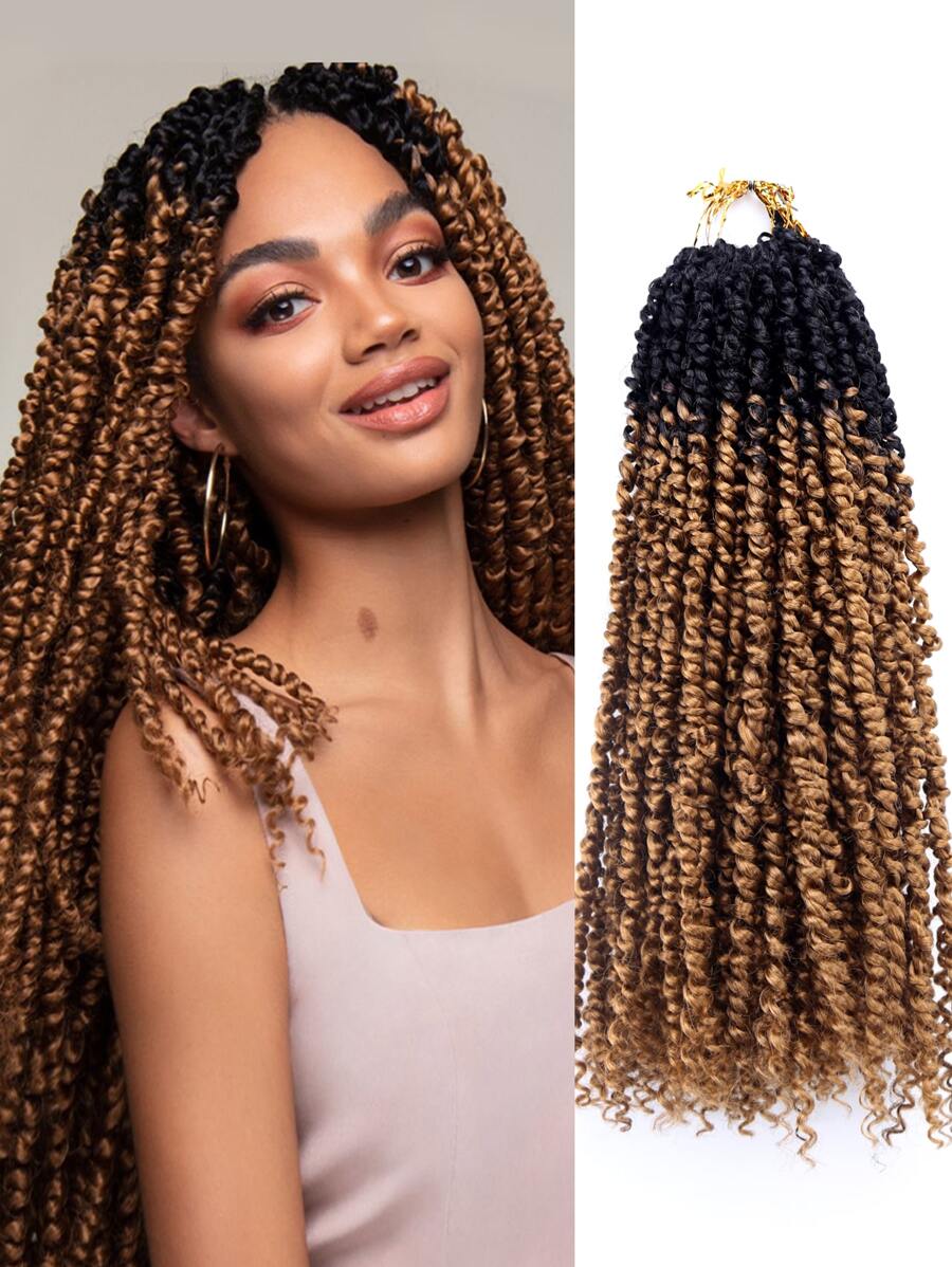 1 gói Niềm đam mê Xoắn Quả bom Xoắn Móc sự thêu Bím tóc Nối tóc Móc sự thêu Tóc Đối với phụ nữ - Nhiều màu - Xem 1