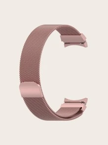 1入組粉色米蘭環形錶帶，帶磁性閉合和連接器，適用於 40/43/44/46/47 毫米三星 Galaxy Watch 6/6 Classic/5 Pro/4/4 Classic - 粉色 - 查看 5