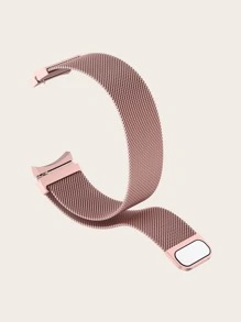 1入組粉色米蘭環形錶帶，帶磁性閉合和連接器，適用於 40/43/44/46/47 毫米三星 Galaxy Watch 6/6 Classic/5 Pro/4/4 Classic - 粉色 - 查看 3