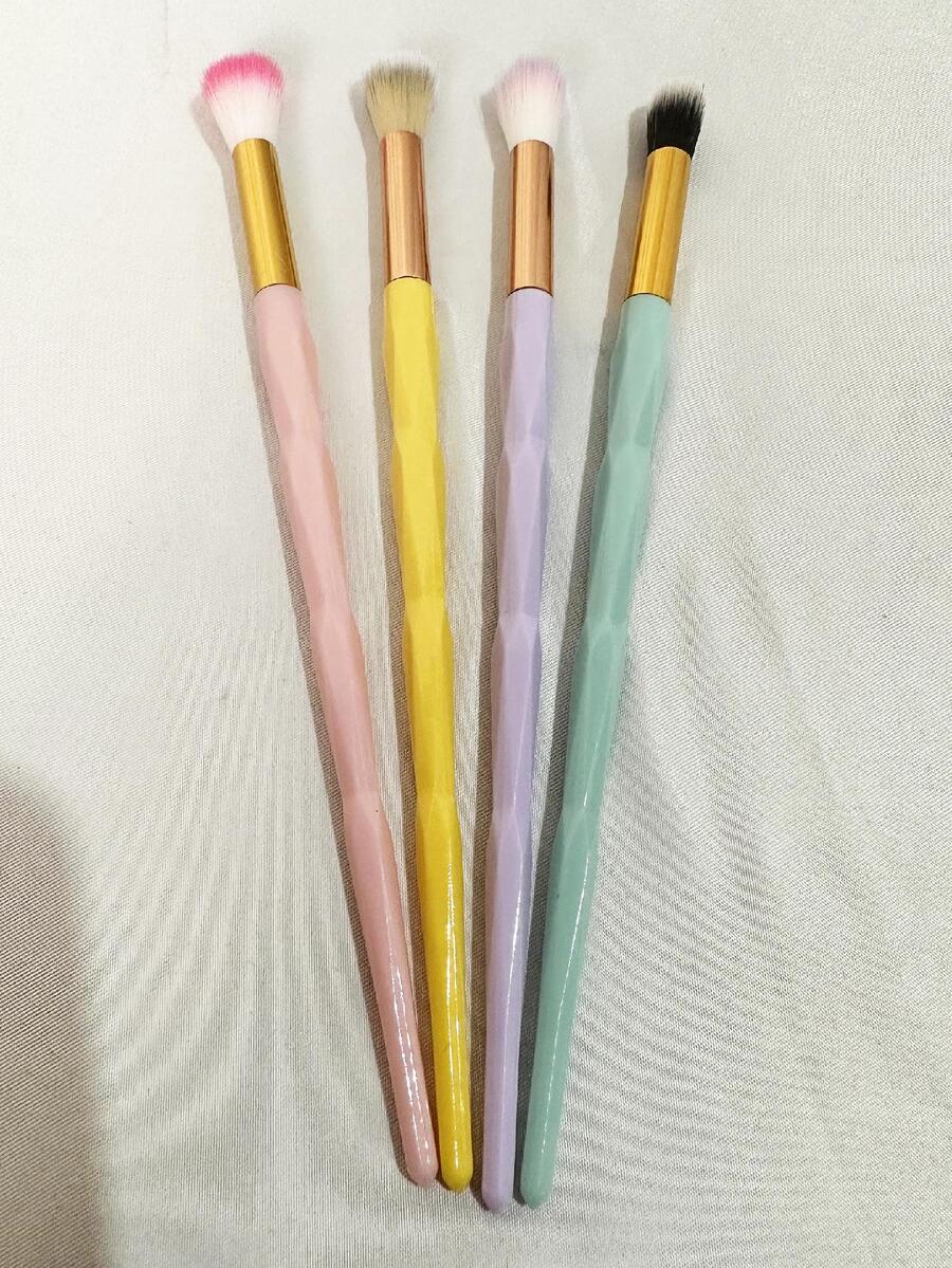 brochas de maquillaje brushes face  pestañas cejas ojos - Amarillo - Ver 1