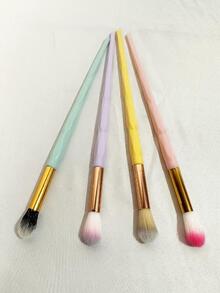 brochas de maquillaje brushes face  pestañas cejas ojos - Amarillo - Ver 2