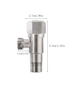 (金色)三角形閥門304不銹鋼熱的&寒冷開關廁所閥門熱水器角閥門廁所洗衣機開關適用於家庭 - 金色 - 查看 7
