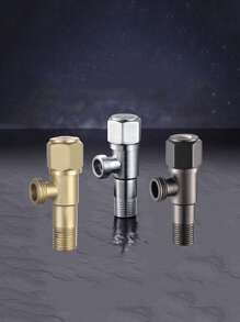 (金色)三角形閥門304不銹鋼熱的&寒冷開關廁所閥門熱水器角閥門廁所洗衣機開關適用於家庭 - 金色 - 查看 1