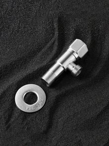 (金色)三角形閥門304不銹鋼熱的&寒冷開關廁所閥門熱水器角閥門廁所洗衣機開關適用於家庭 - 金色 - 查看 3