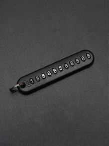 1 móc khóa ô tô thiết kế biển số - màu đen - Xem 2